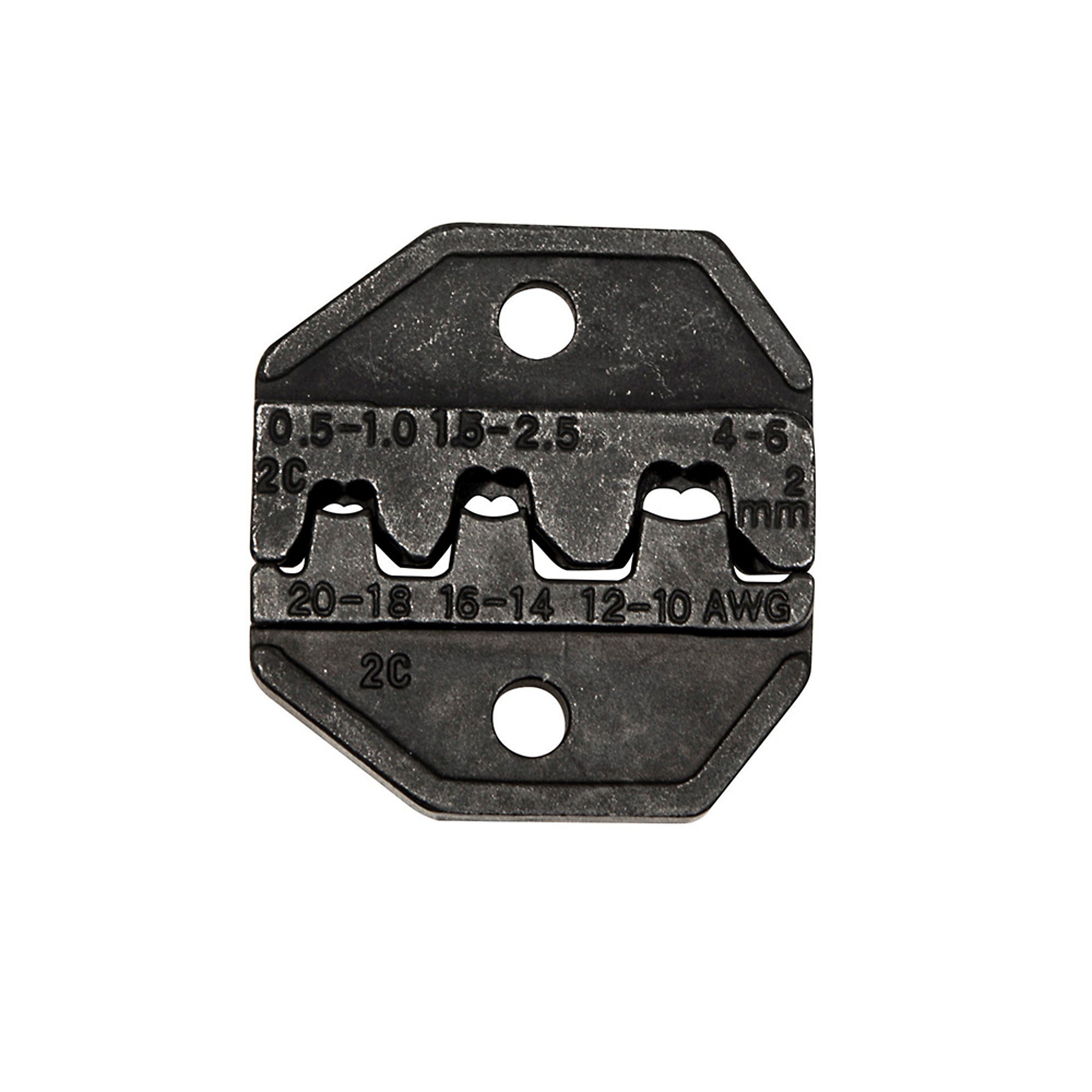 Klein Tools, Crimper Die, Non-Ins, Open Barrel, AWG 10-20 Pieces (qty.) 2 Measurement Standard Standard (SAE), Model# VDV205-036